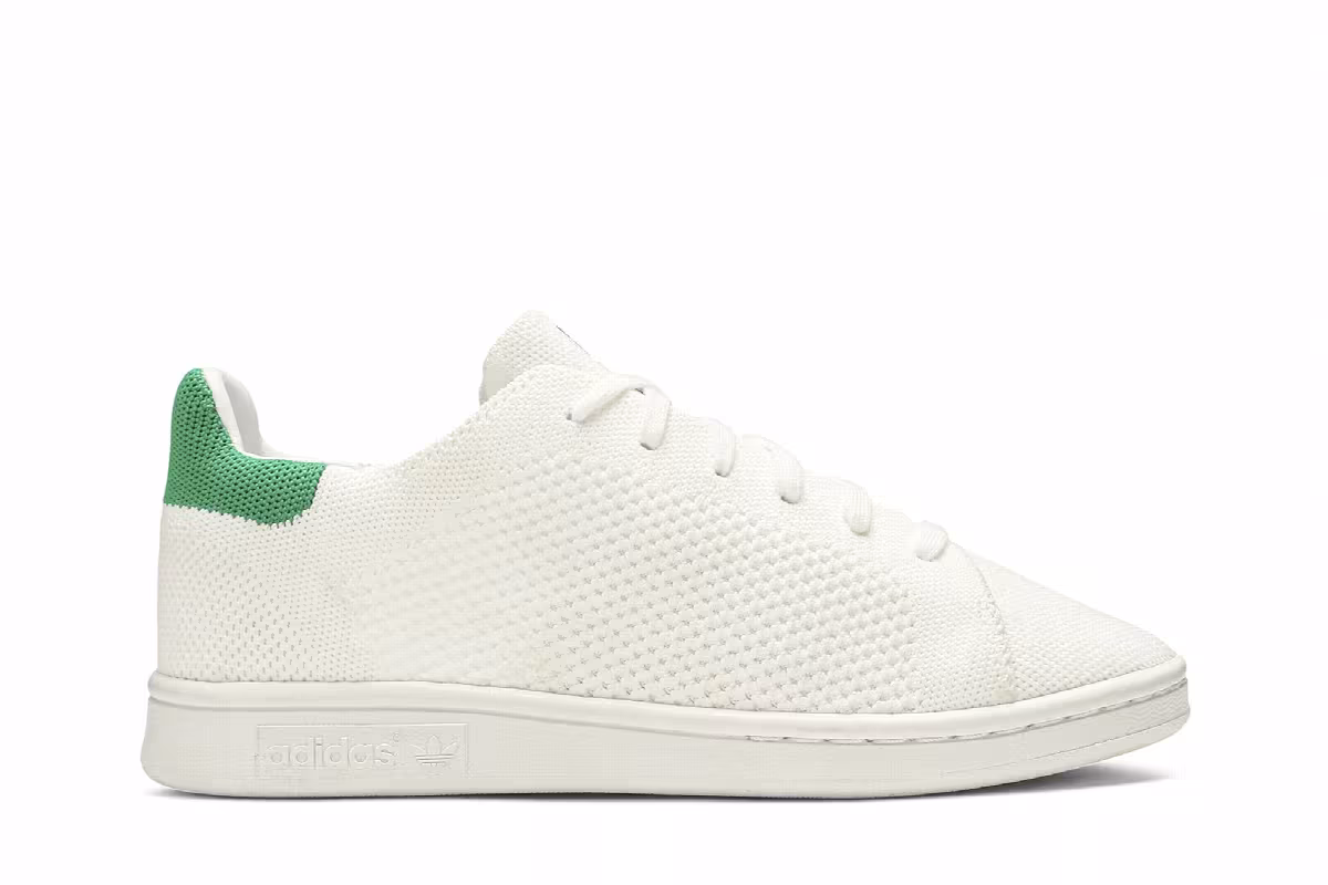 Adidas Stan Smith Primeknit J White Green, view 2