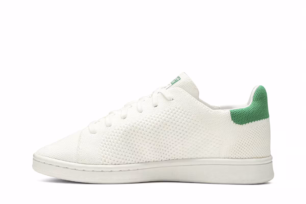 Adidas Stan Smith Primeknit J White Green, view 4