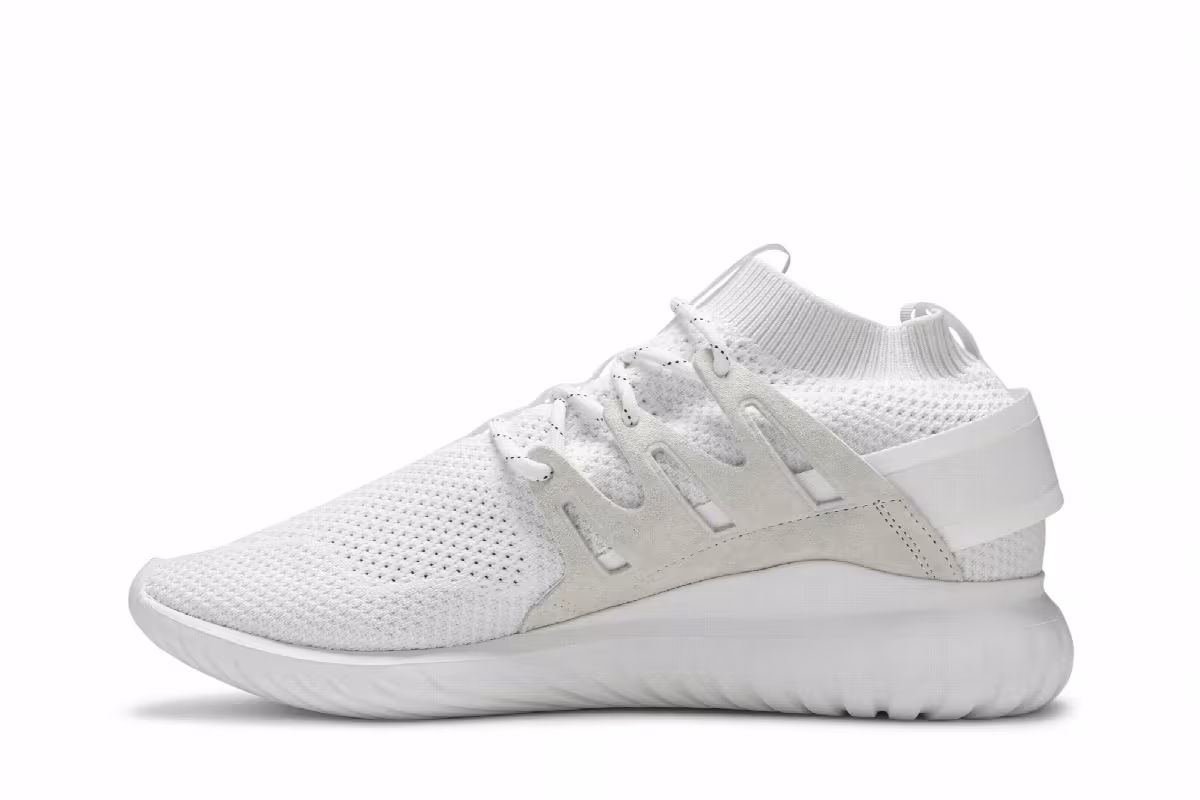 Adidas Tubular Nova PK All White, view 4