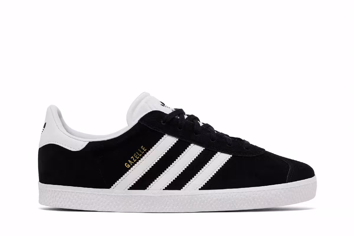 adidas Gazelle J Core Black, view 2