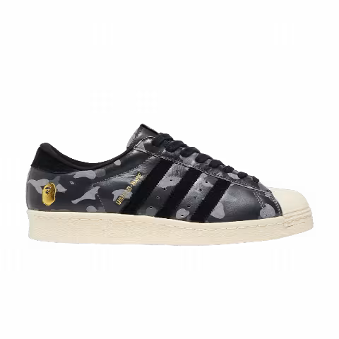 A Bathing Ape x Undeafeated x adidas Superstar 80s 'Black Camo'