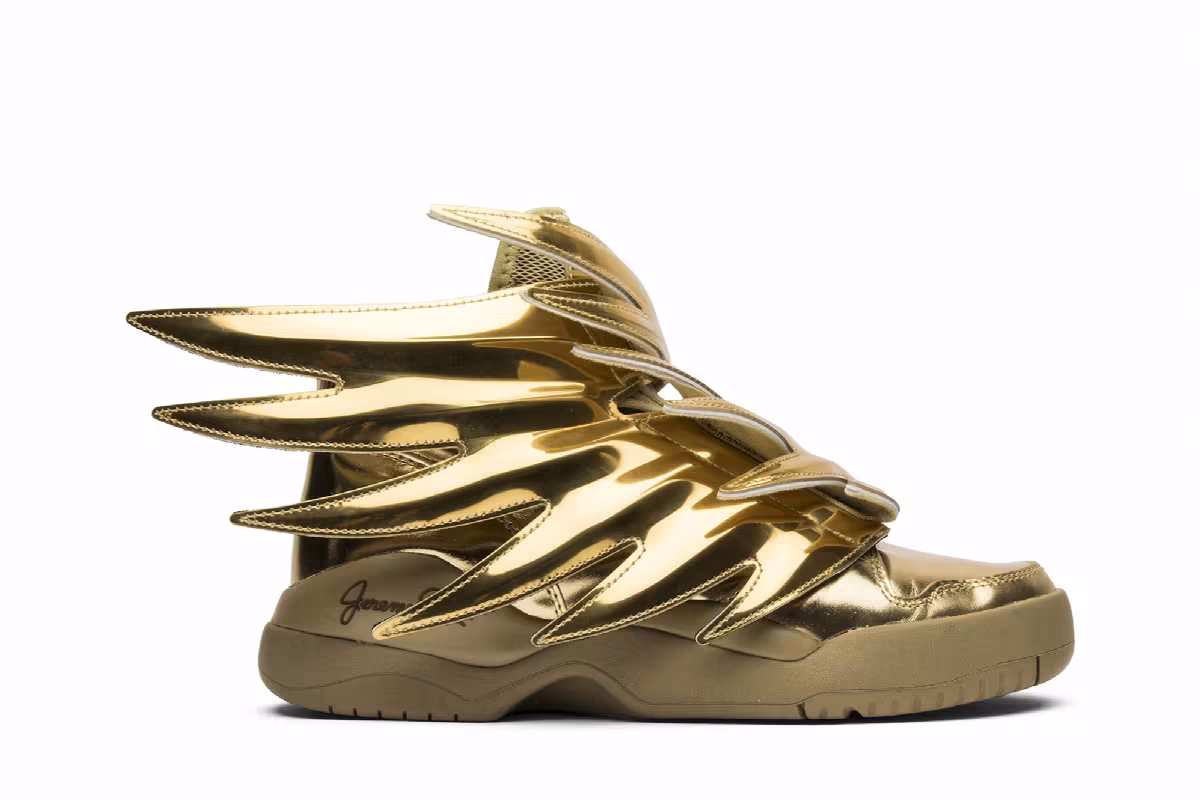 Jeremy Scott x adidas Wings 3.0 Solid Gold, view 2