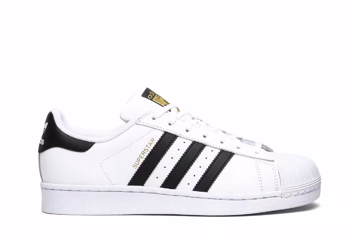 adidas Superstar White Black, view 2