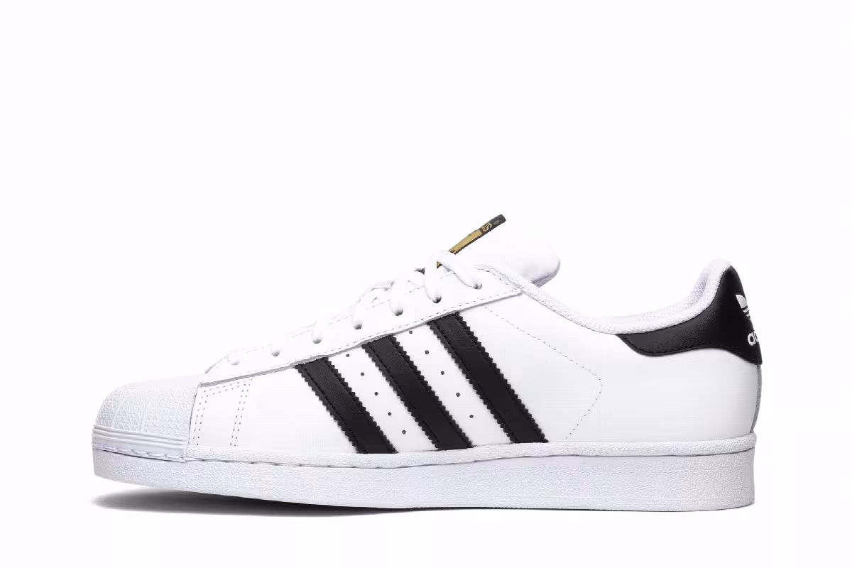 adidas Superstar White Black, view 4