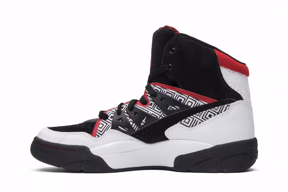 adidas Mutombo White Black Red, view 4