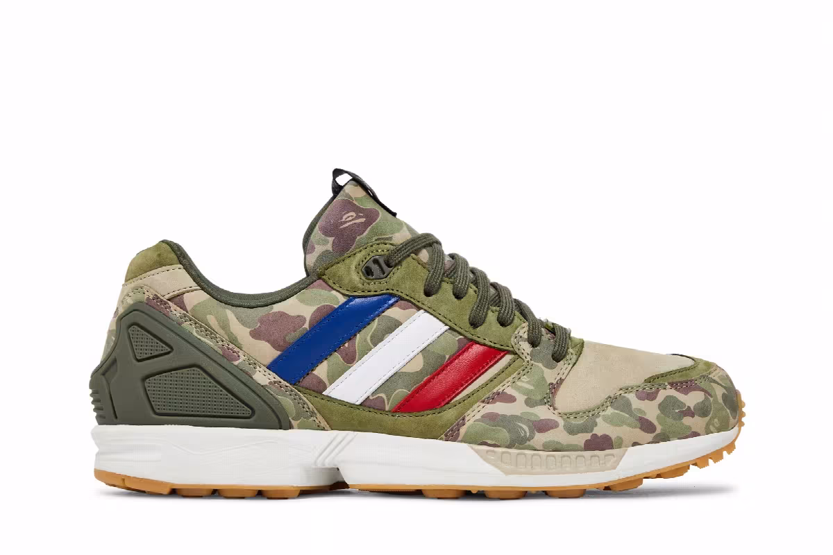 A Bathing Ape x Undefeated x adidas ZX 5000 Camo, view 2