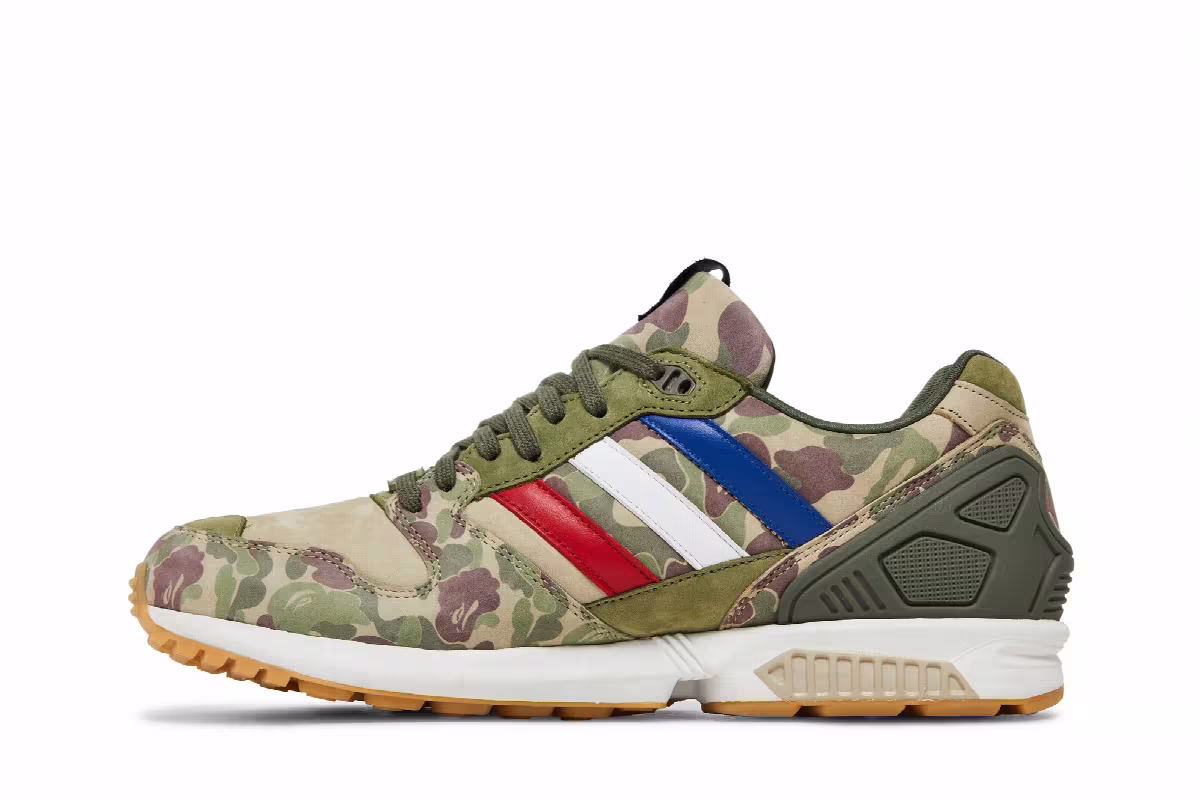 A Bathing Ape x Undefeated x adidas ZX 5000 Camo, view 4