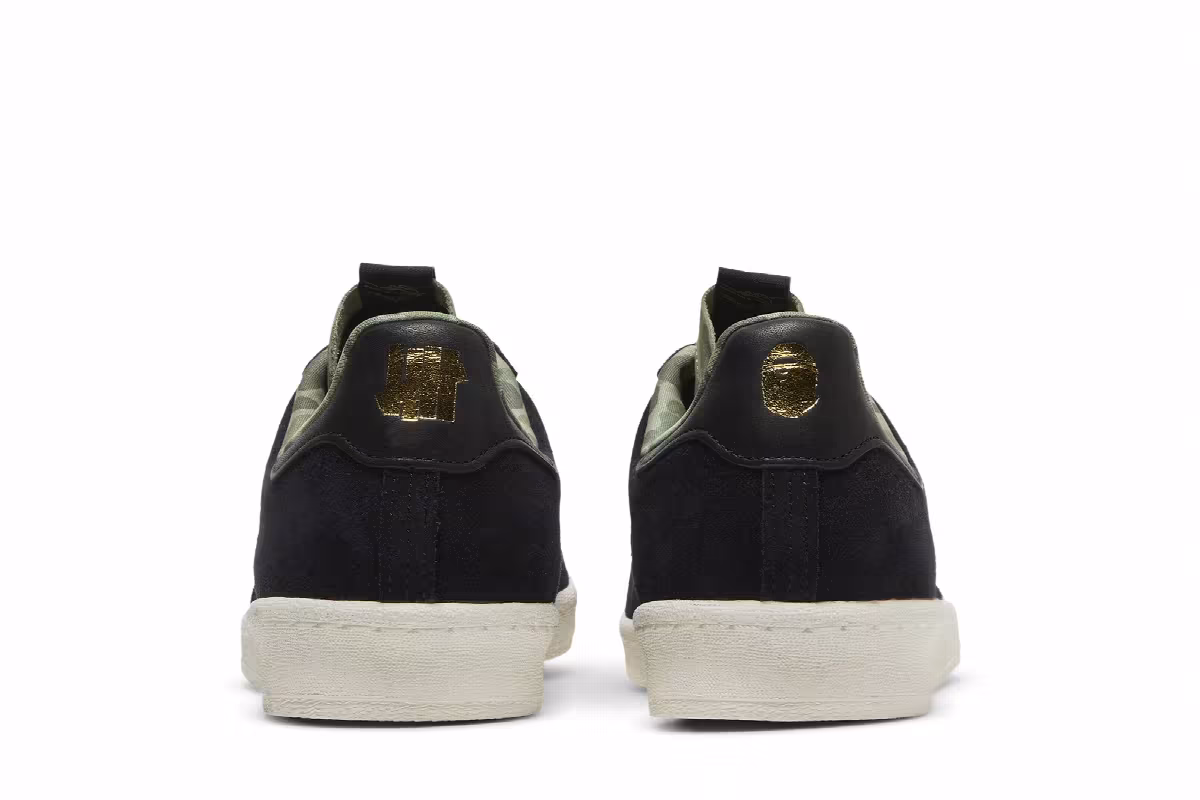 Undefeated x A Bathing Ape x adidas Campus 80s Black, view 7