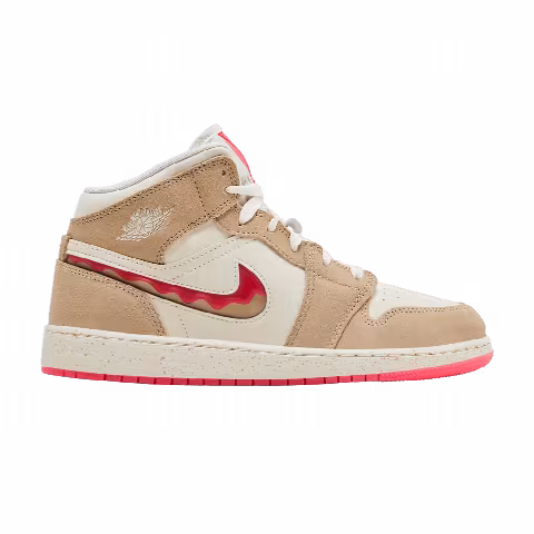 Air Jordan 1 Mid SE GS 'Peanut Butter & Jelly'