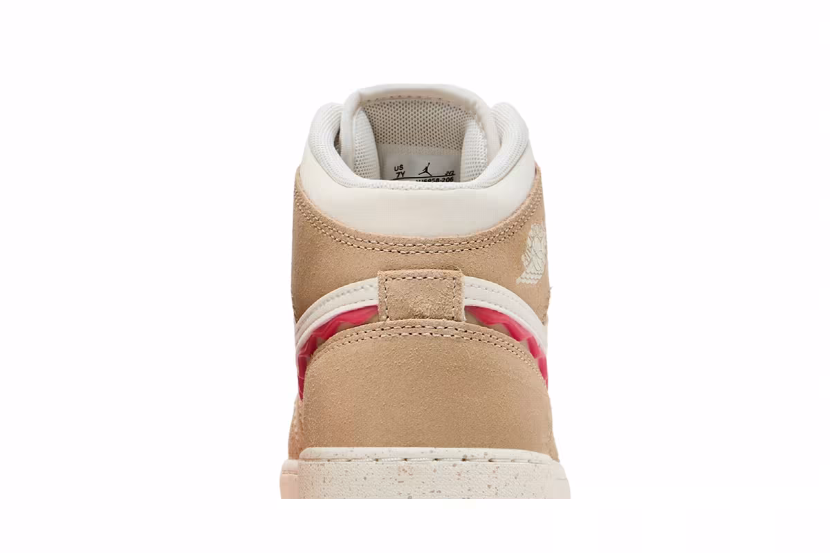 Air Jordan 1 Mid SE GS Peanut Butter & Jelly, view 8