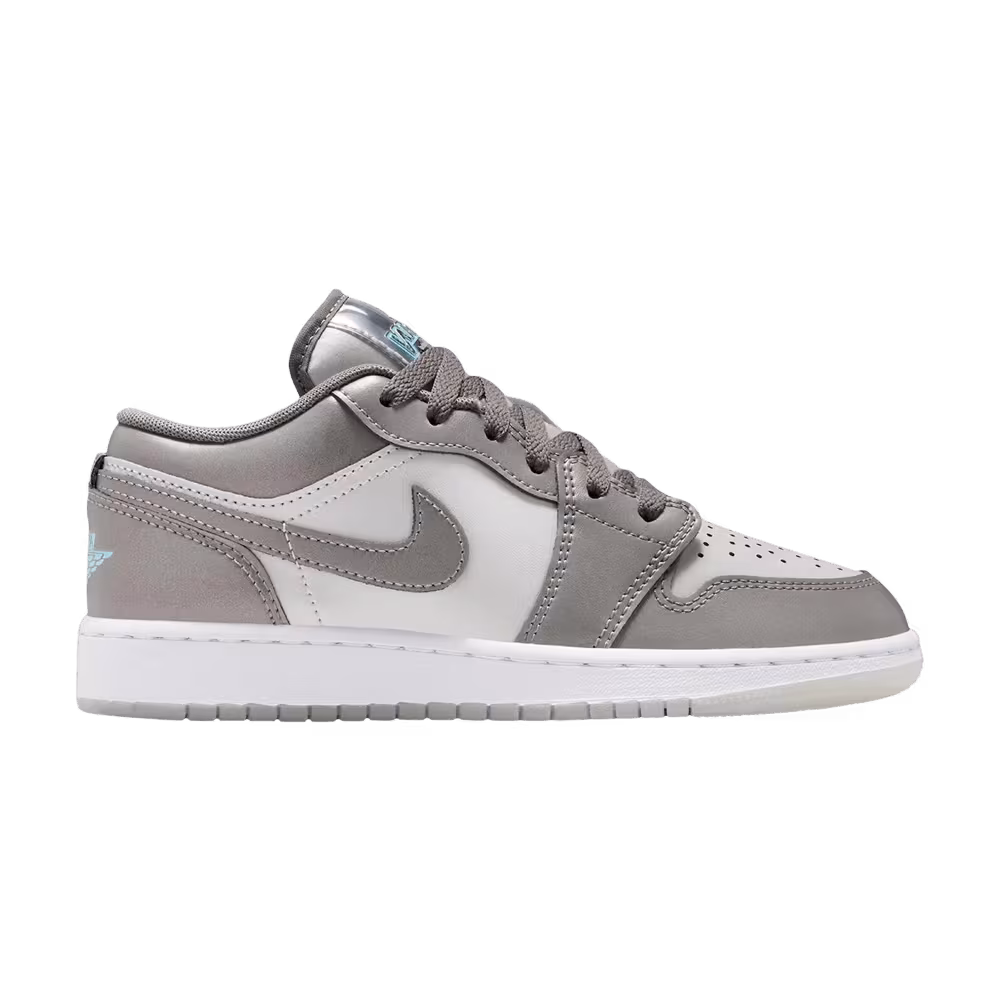 Air Jordan 1 Low SE GS Pewter Photon Dust Blue Chill