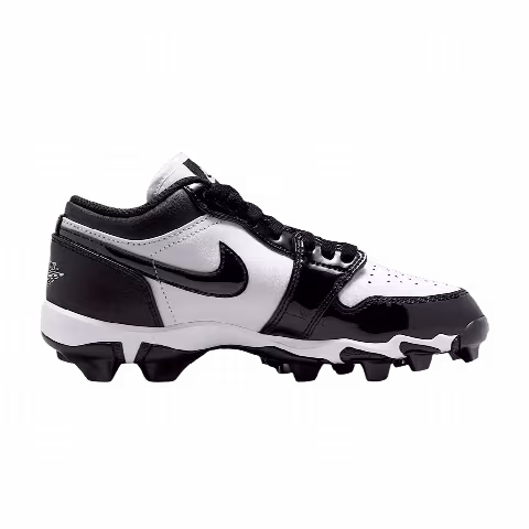 Air Jordan 1 Low GS Cleats 'White Black'