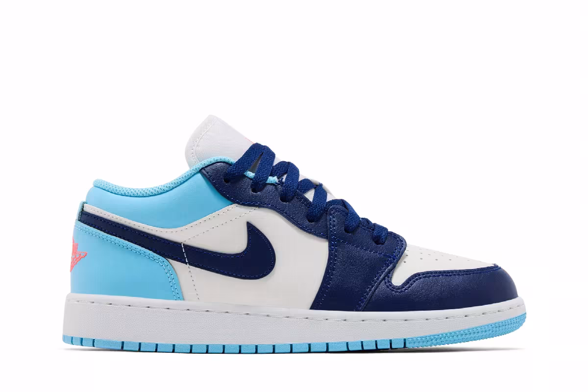 Air Jordan 1 Low GS Sail Blue Chill, view 2