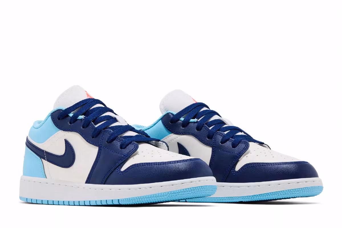 Air Jordan 1 Low GS Sail Blue Chill, view 9