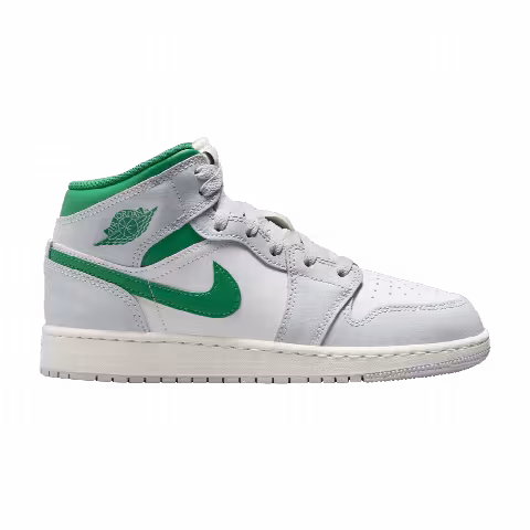 Air Jordan 1 Mid GS 'Summit White Pine Green'