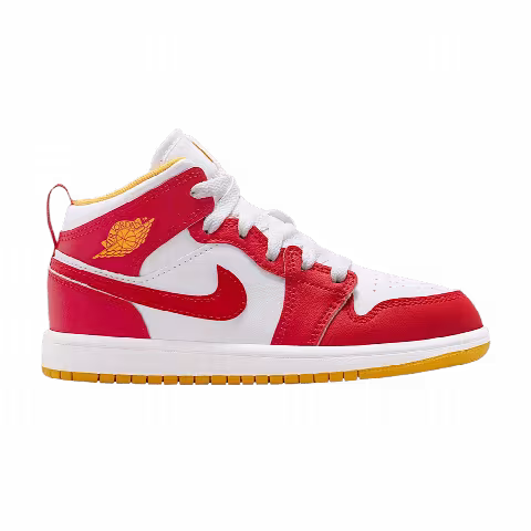 Air Jordan 1 Mid PS 'Speed Red/Gold/White'