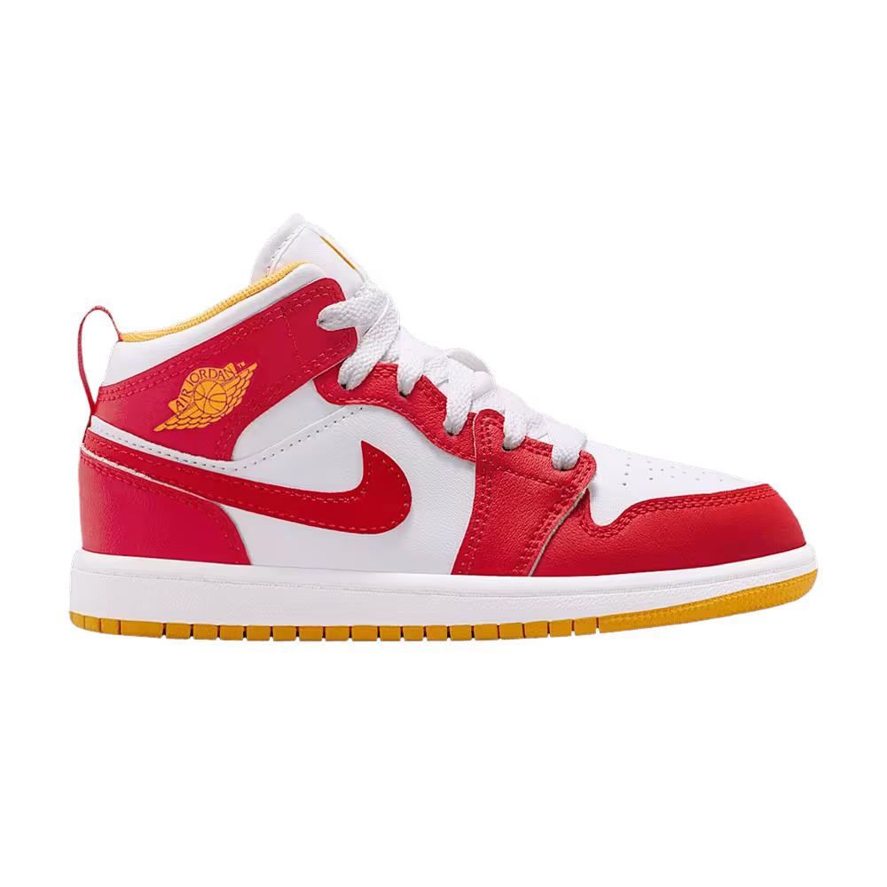 Air Jordan 1 Mid PS Speed Red/Gold/White