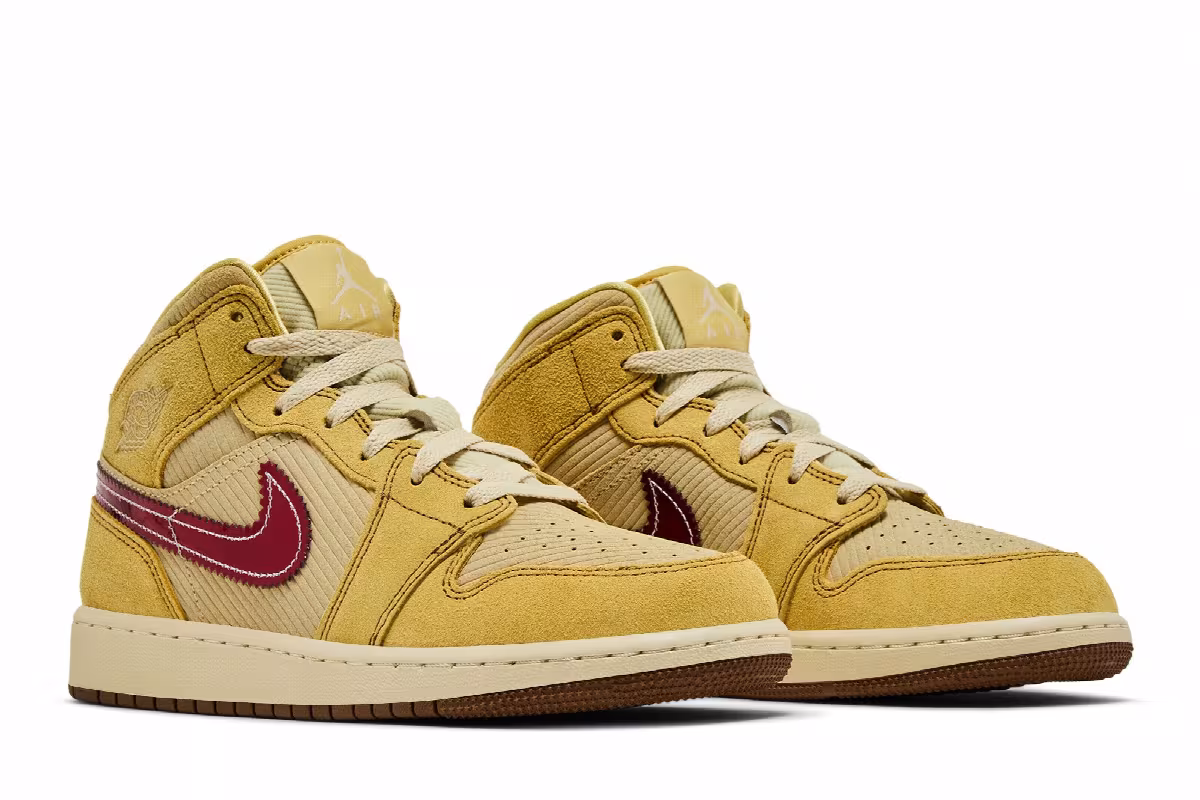 Air Jordan 1 Mid SE GS French Fries, view 9