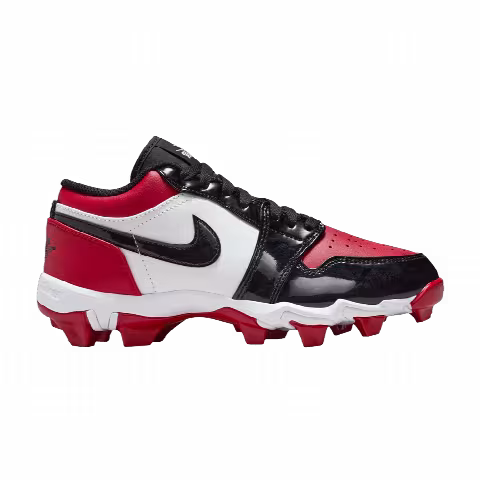Air Jordan 1 Low Cleat GS 'Bred Toe'