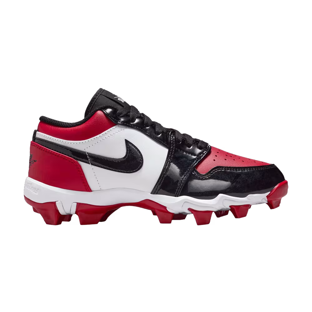 Air Jordan 1 Low Cleat GS Bred Toe