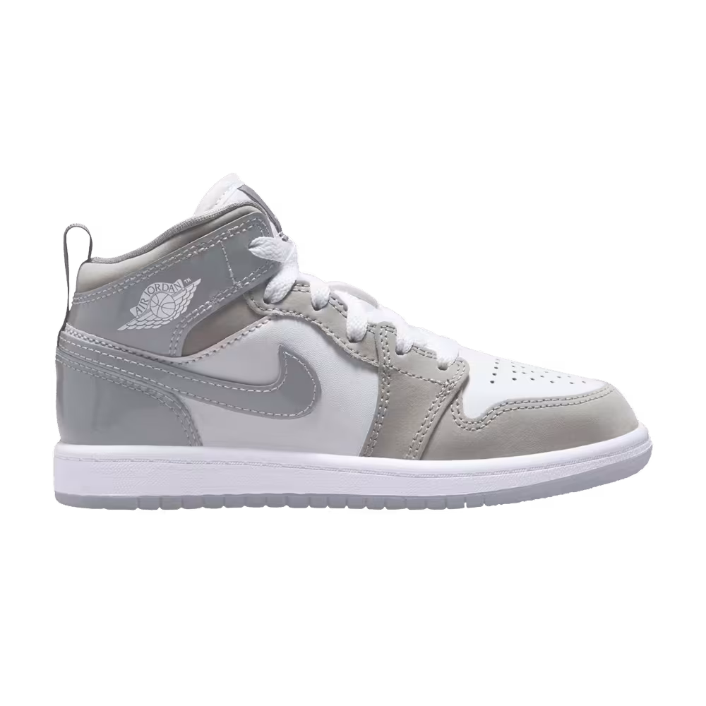 Air Jordan 1 Mid SE PS Patent Cool Grey