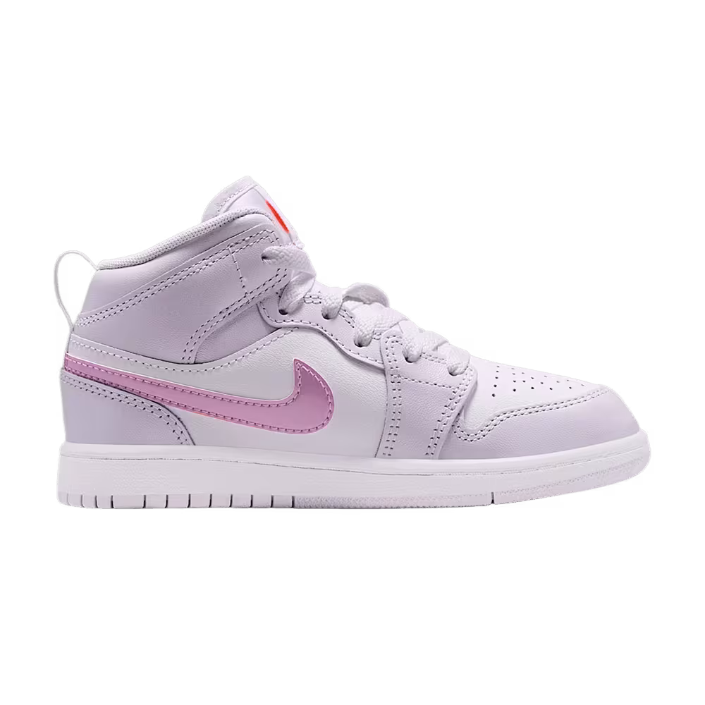 Air Jordan 1 Mid SE PS Barely Grape White