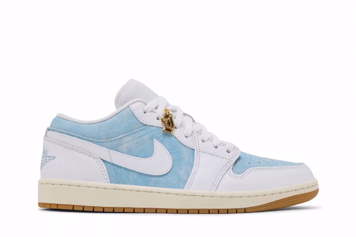 Women's Air Jordan 1 Low SE Denim Worn Blue, view 2