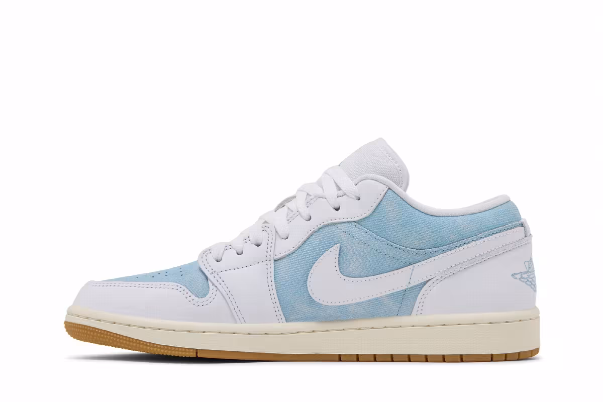 Women's Air Jordan 1 Low SE Denim Worn Blue, view 4