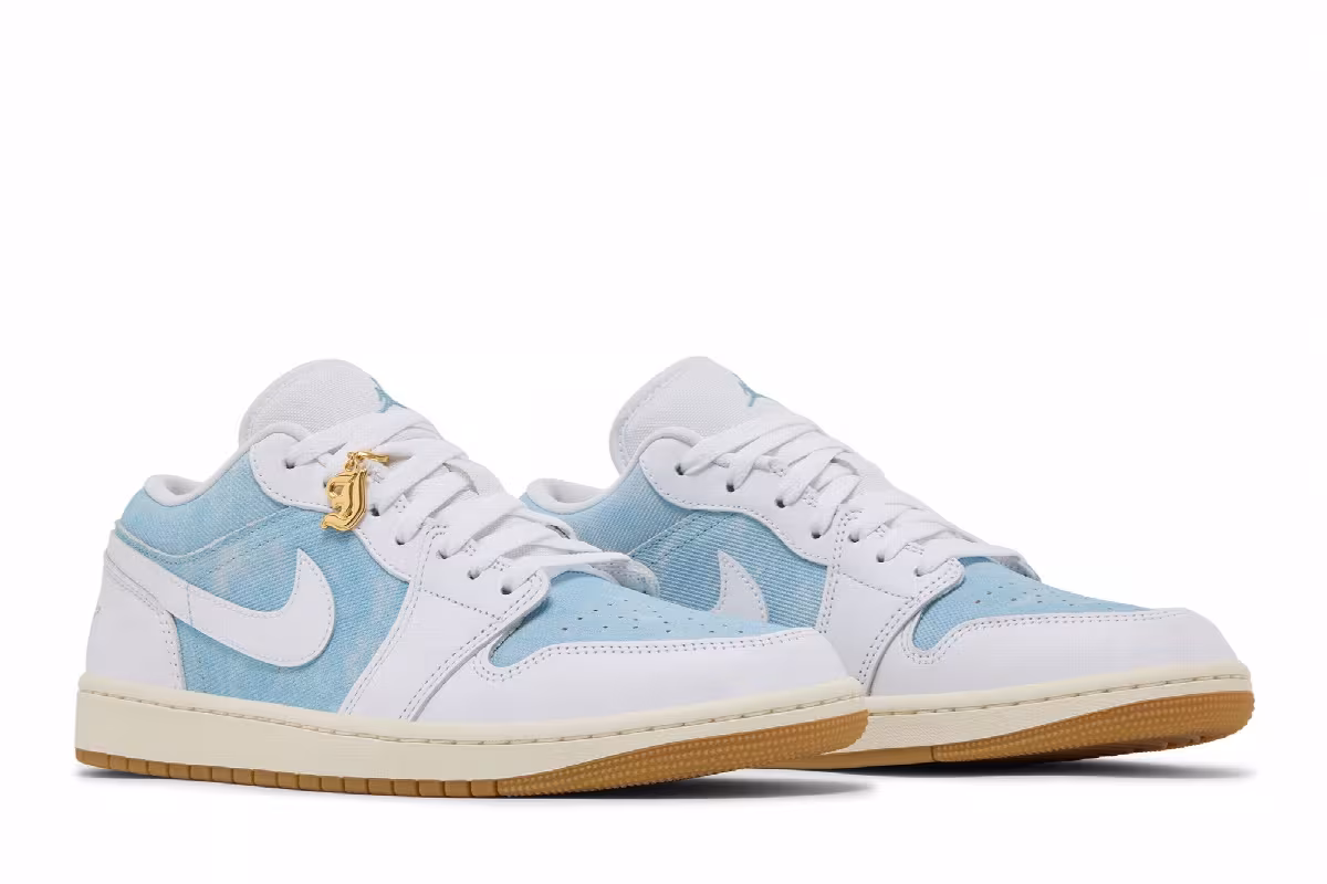 Women's Air Jordan 1 Low SE Denim Worn Blue, view 9