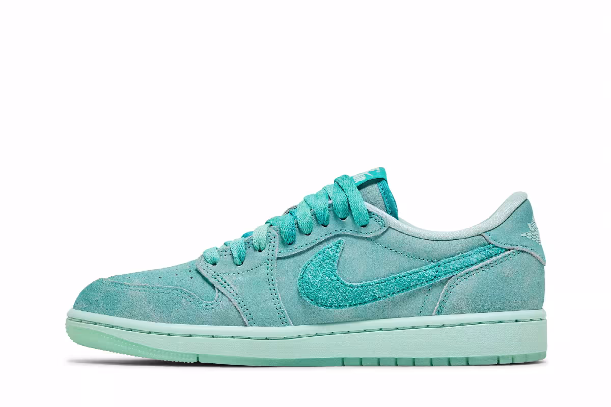 Women's Air Jordan 1 Low OG Washed Teal, view 4