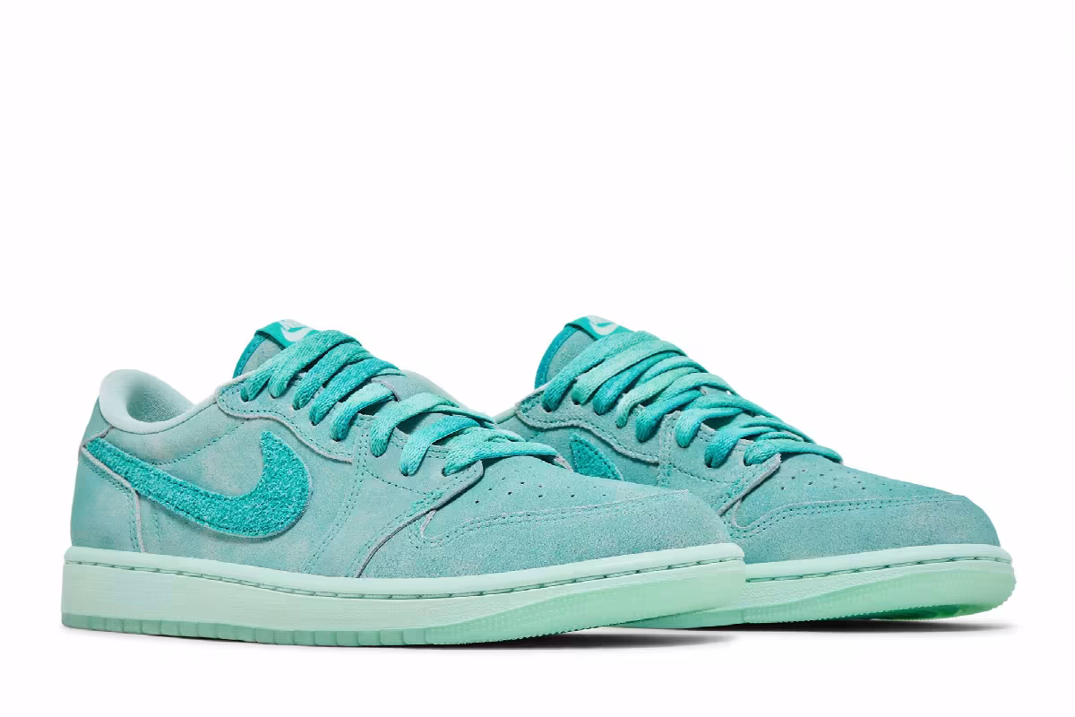 Women's Air Jordan 1 Low OG Washed Teal, view 9