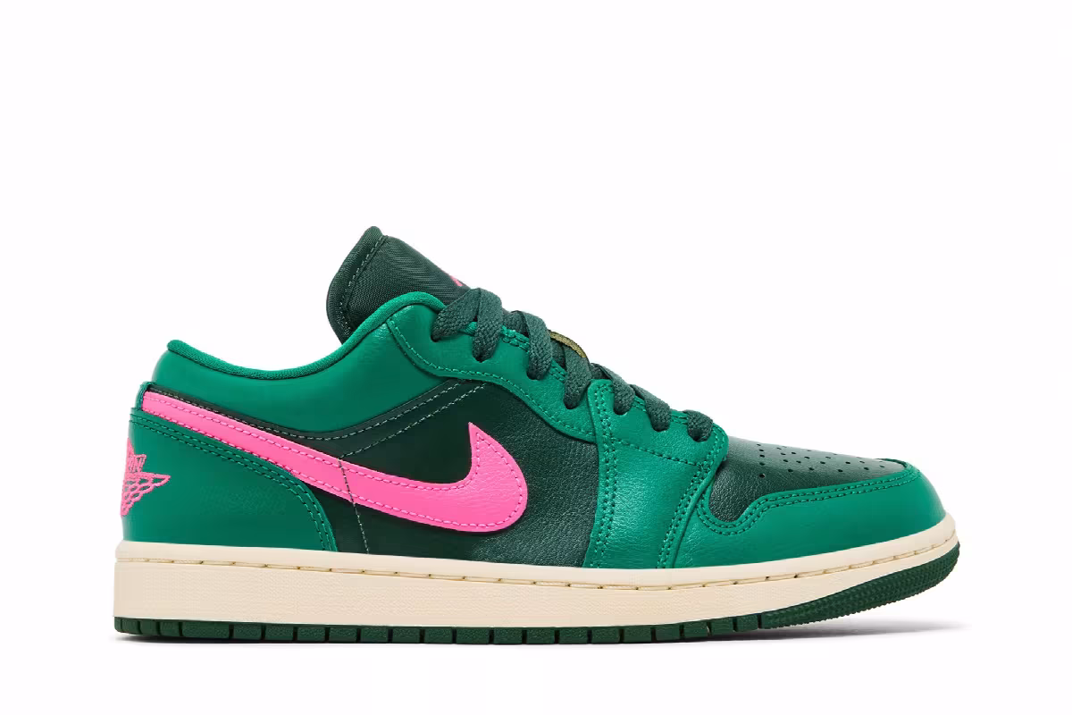 Women's Air Jordan 1 Low Malachite Pink Blast, view 2