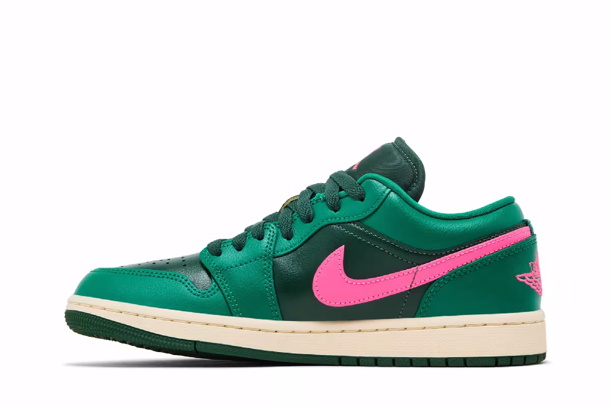Women's Air Jordan 1 Low Malachite Pink Blast, view 4