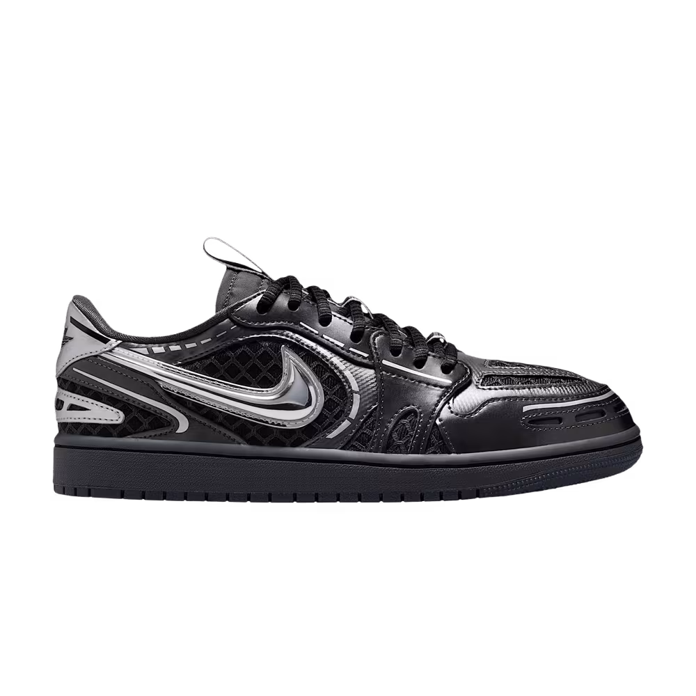 Air Jordan 1 Low Method of Make Black/White/Anthracite/Metallic Silver