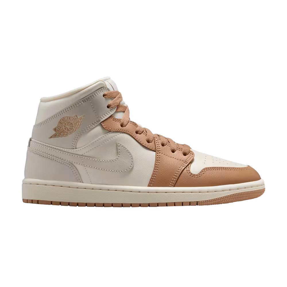 Women's Air Jordan 1 Mid Pale Ivory Hemp