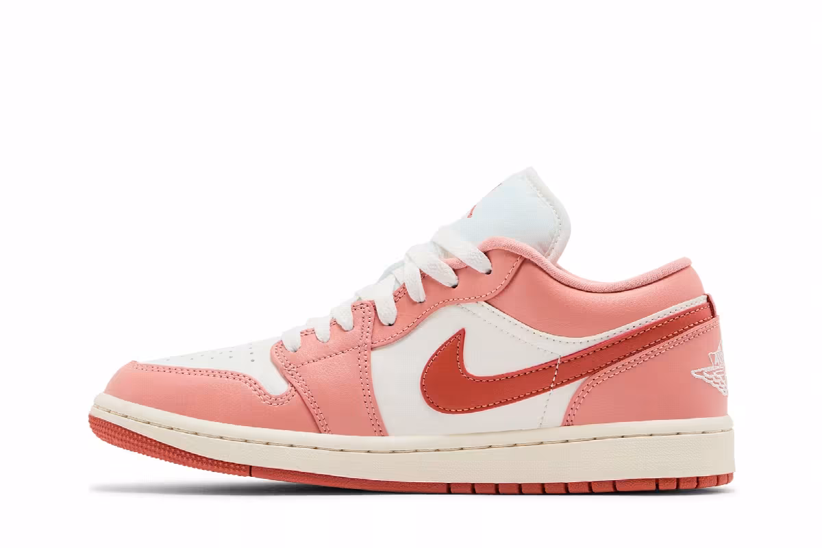 Women's Air Jordan 1 Low Sail Madder Root, view 4