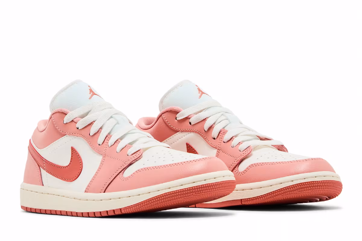 Women's Air Jordan 1 Low Sail Madder Root, view 9