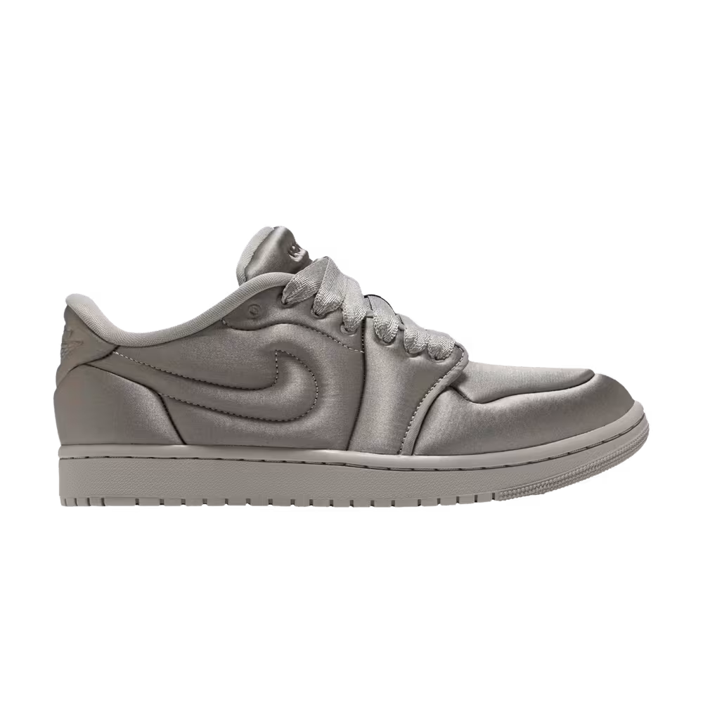 Women's Air Jordan 1 Low Method of Make Satin Grey