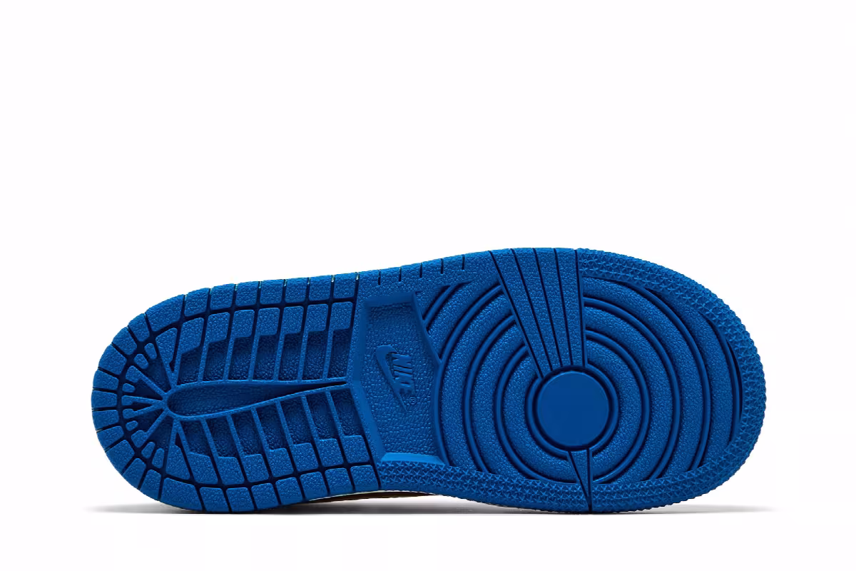 Fragment Design x Travis Scott x Air Jordan 1 Low OG SP TD Sail Military Blue, view 5