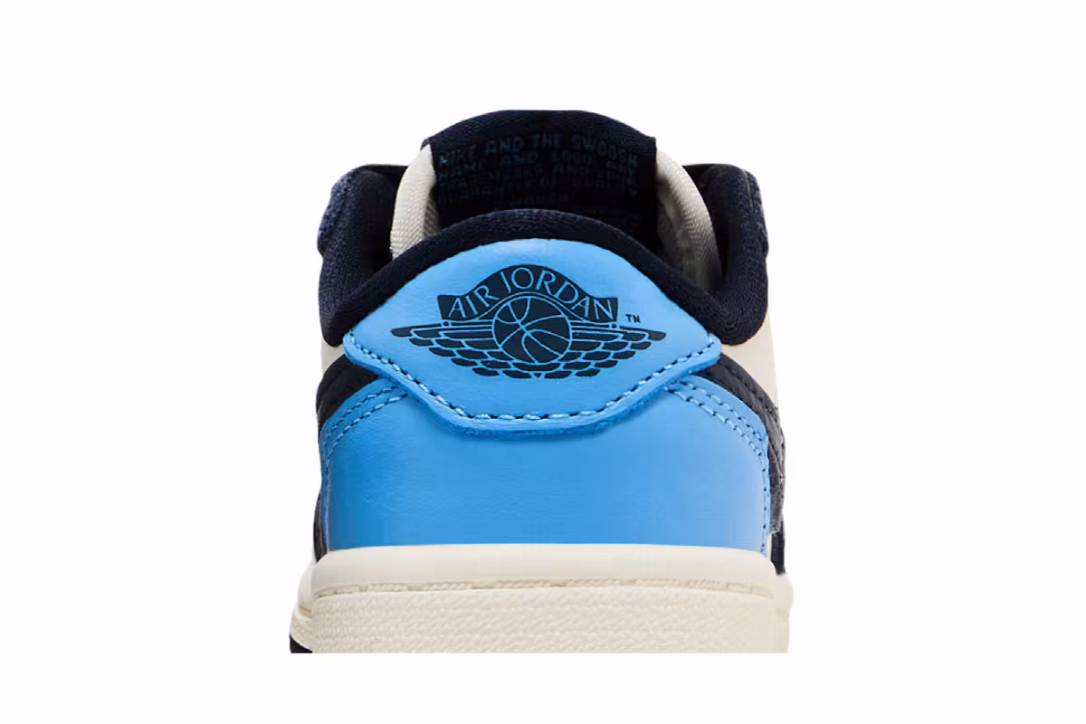 Air Jordan 1 Low OG TD Obsidian UNC, view 8