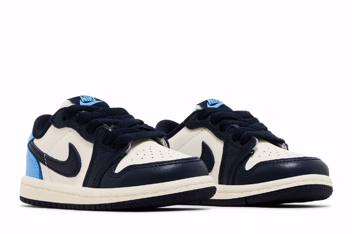 Air Jordan 1 Low OG TD Obsidian UNC, view 9