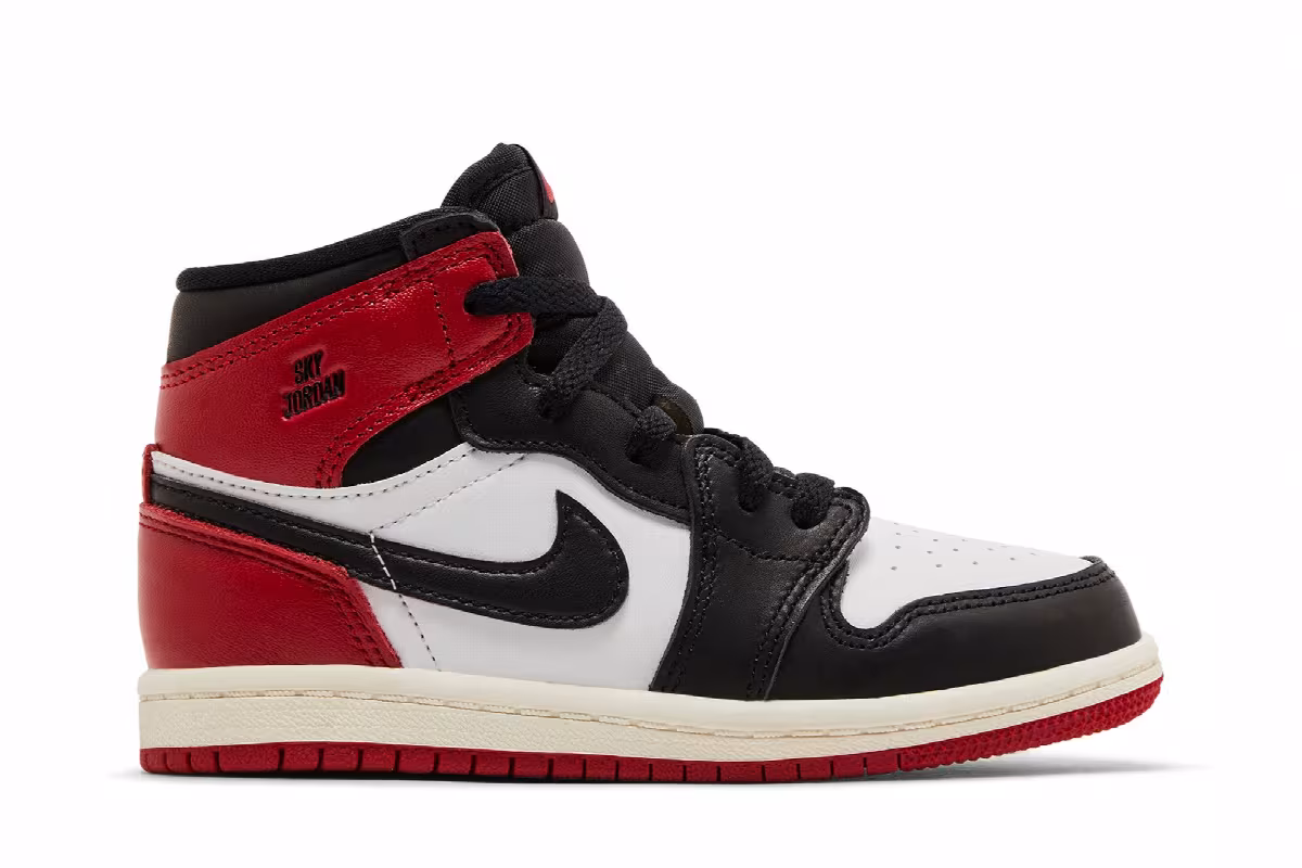 Air Jordan 1 High OG TD Black Toe Reimagined, view 2
