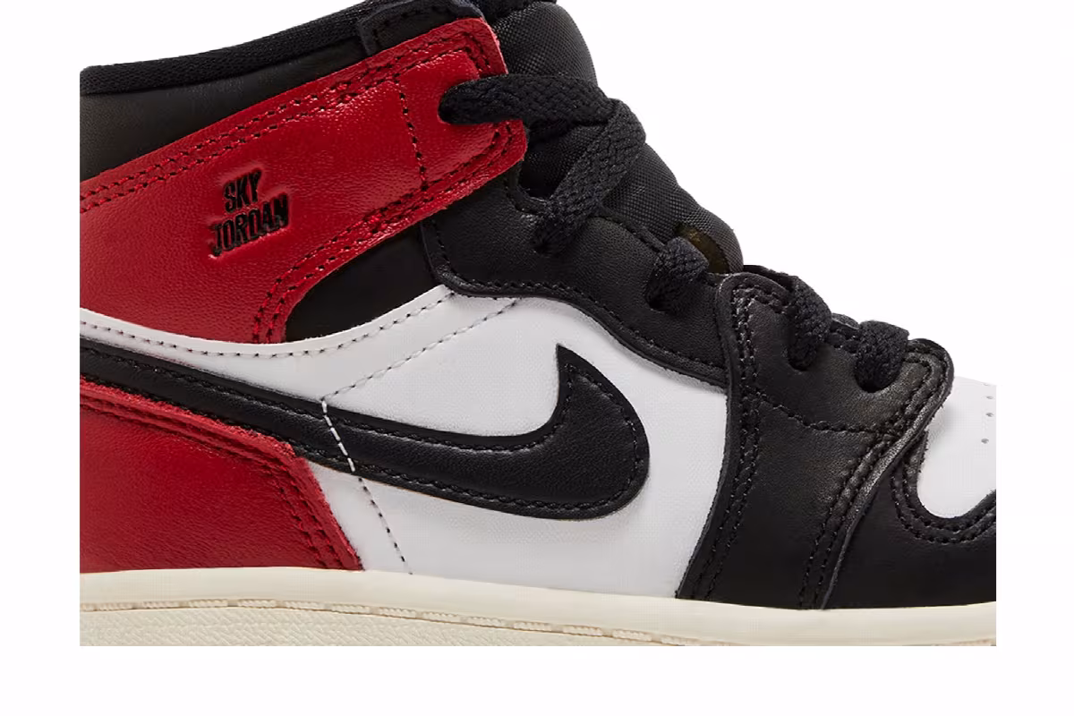 Air Jordan 1 High OG TD Black Toe Reimagined, view 3