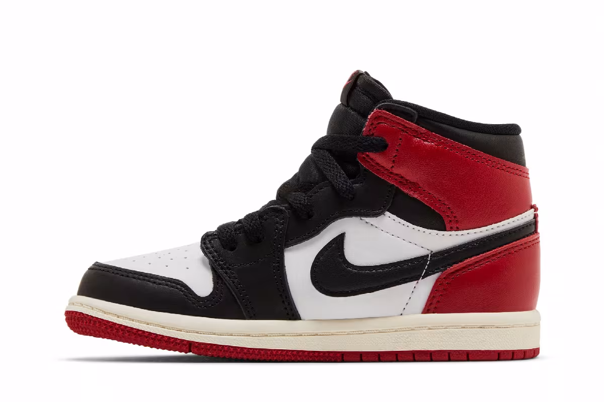 Air Jordan 1 High OG TD Black Toe Reimagined, view 4
