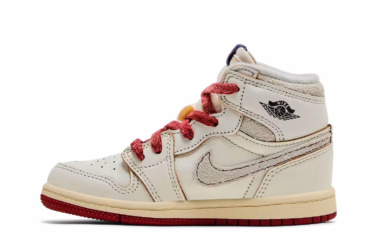 Air Jordan 1 High OG TD Rare Air - Sail Cinnabar, view 4