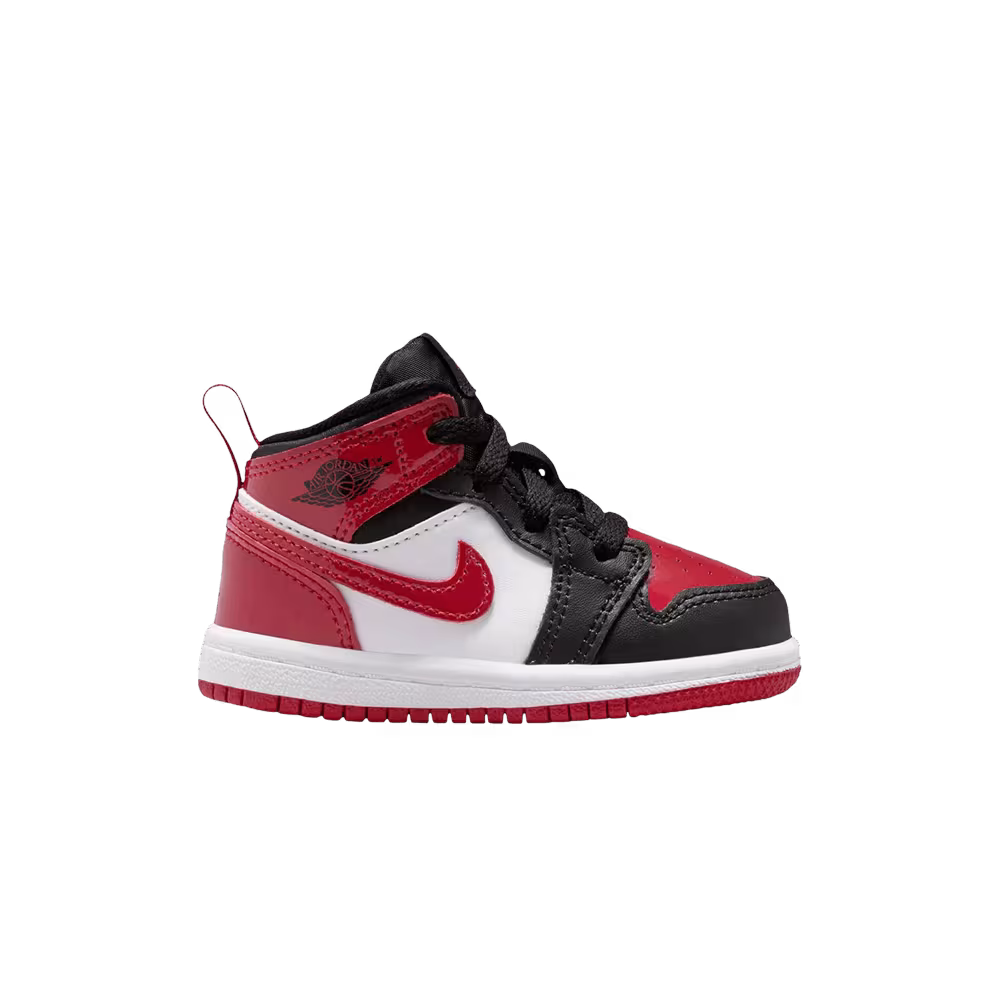 Air Jordan 1 Mid SE TD Patent Bred Toe