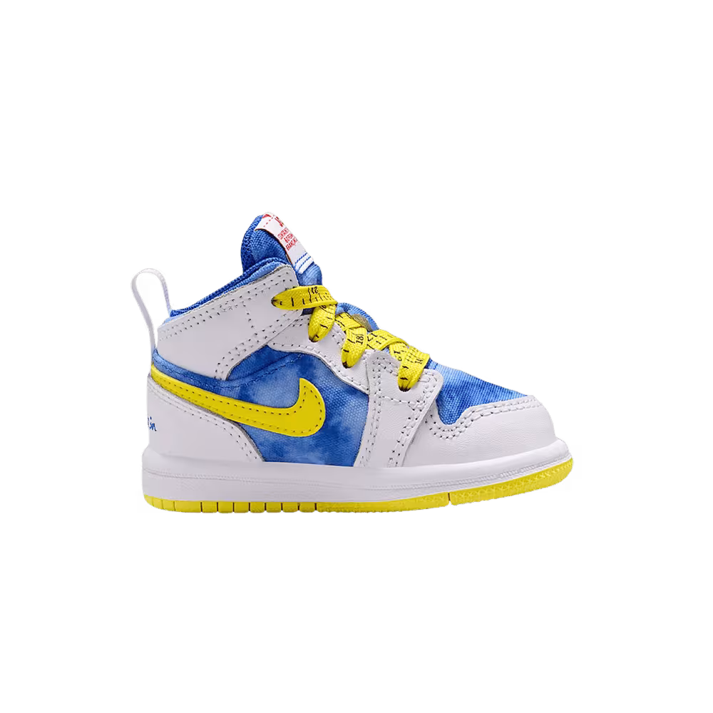 Air Jordan 1 Mid TD White Opti Yellow