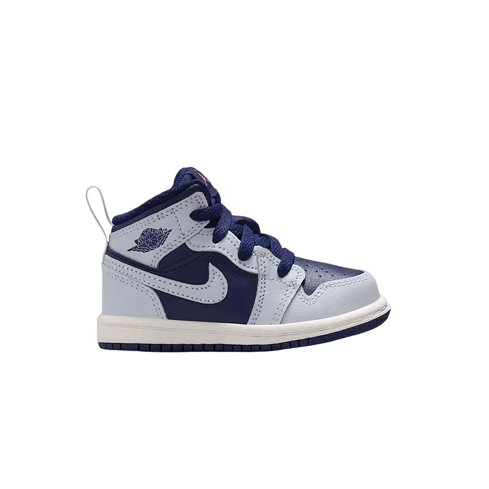 Air Jordan 1 Mid TD Blue Void/Summit White/Hot Lava/Pure Platinum
