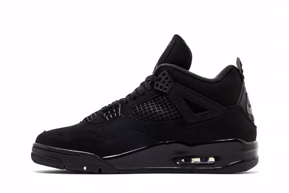 Air Jordan 4 Black Cat 2025, view 4