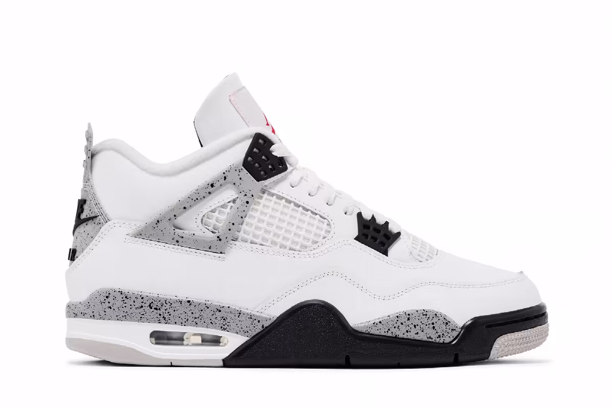 Air Jordan 4 OG White Cement 2025, view 2